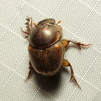 Brown dung beetle (Digitonthophagus gazella) - Picture Insect